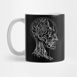 Anatomical human head Mug